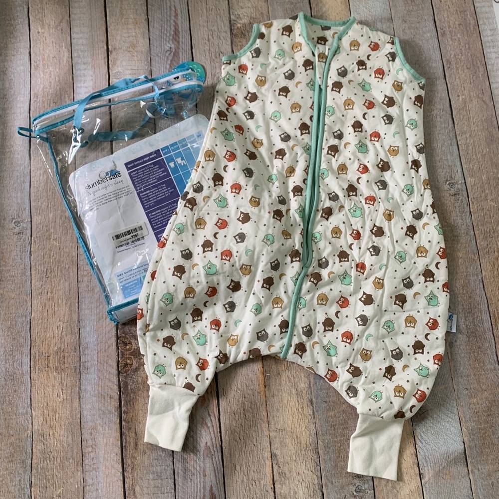 Slumber sack footed owls 12-18 month